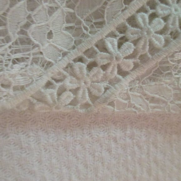 NEW FOR LOVE & LEMONS PORTALA SHEER WHITE LACE MAXI DRESS SIZE S - Picture 10 of 14